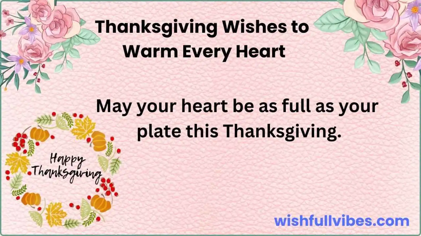 Thanksgiving Wishes to Warm Every Heart