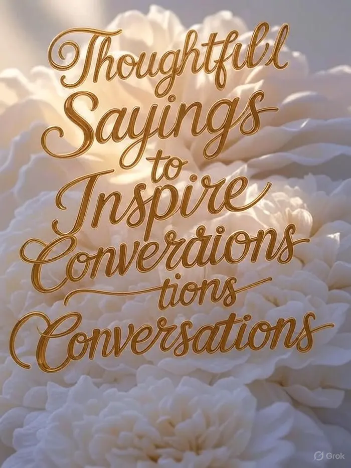 Thoughtful Sayings to Inspire Conversations