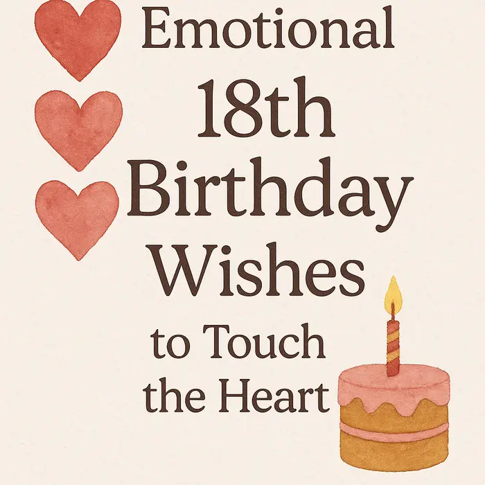 Emotional 18th Birthday Wishes to Touch the Heart