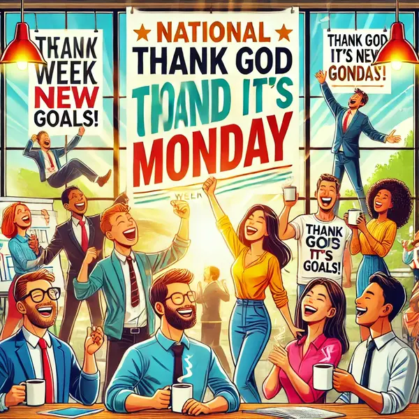 Uplifting National Thank God It's Monday Day Wishes