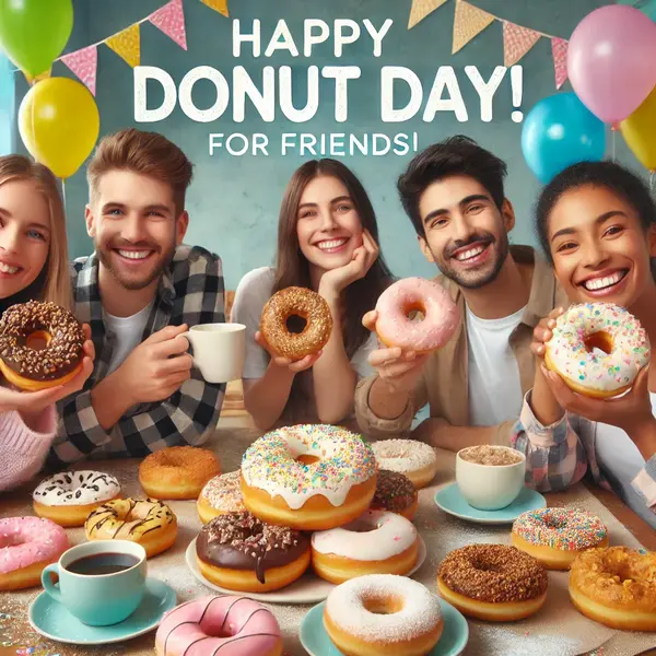 Donut Day Wishes for Friends