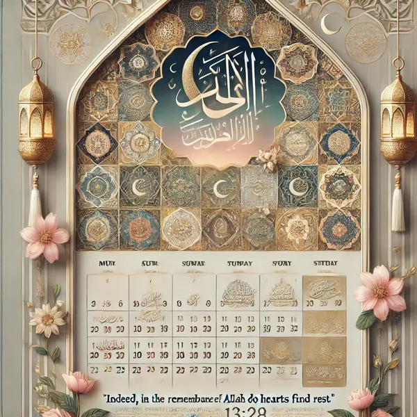 Spiritual Islamic Calendar Quotes