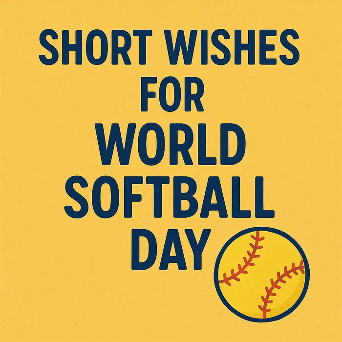 Short Wishes for World Softball Day