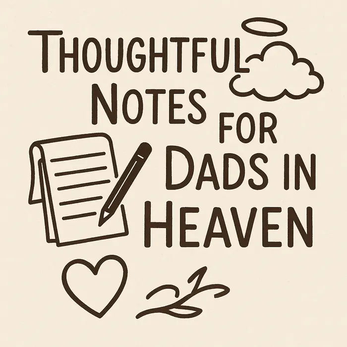 Thoughtful Notes for Dads in Heaven