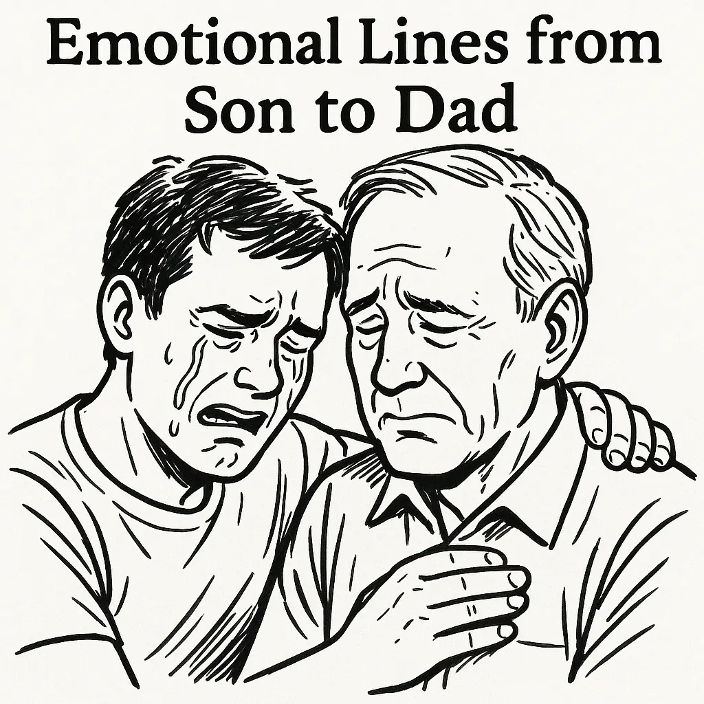 Emotional Lines from Son to Dad