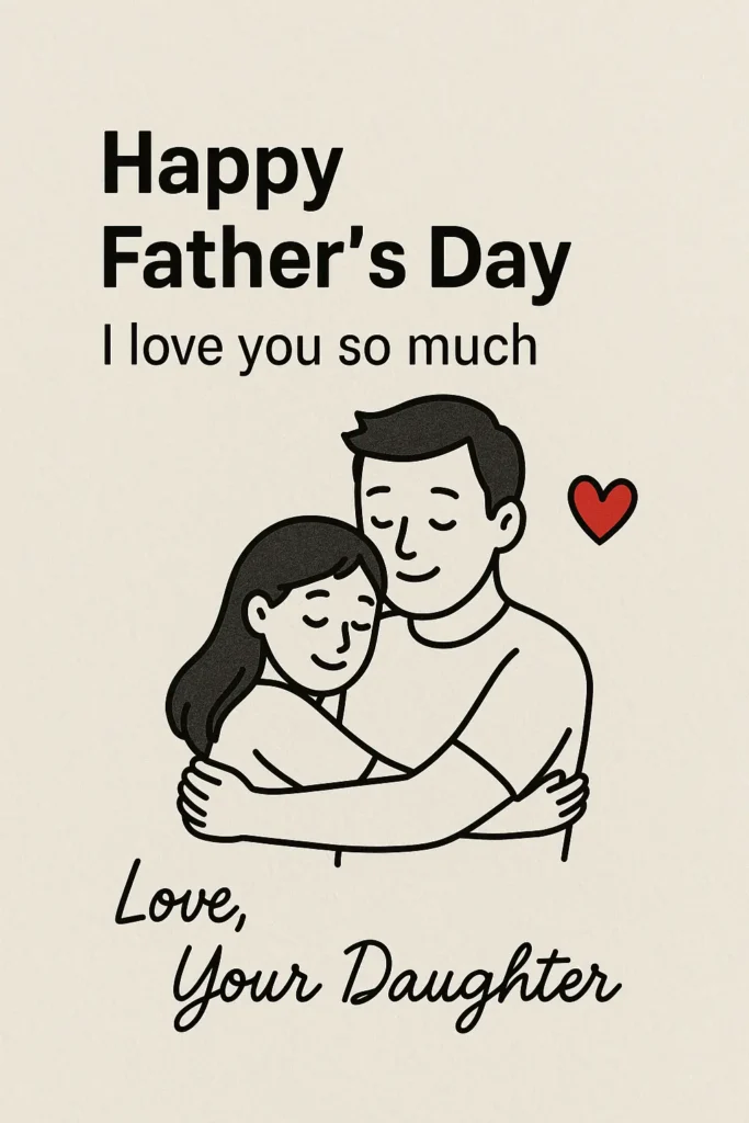 Short and Sweet Father’s Day Messages from Daughter