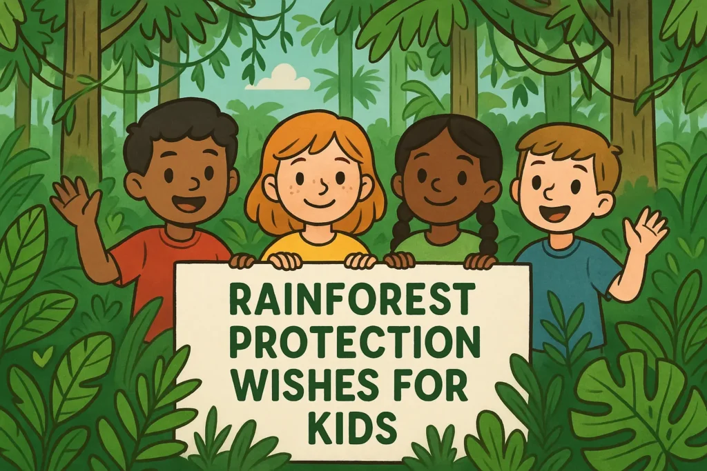 Rainforest Protection Wishes for Kids