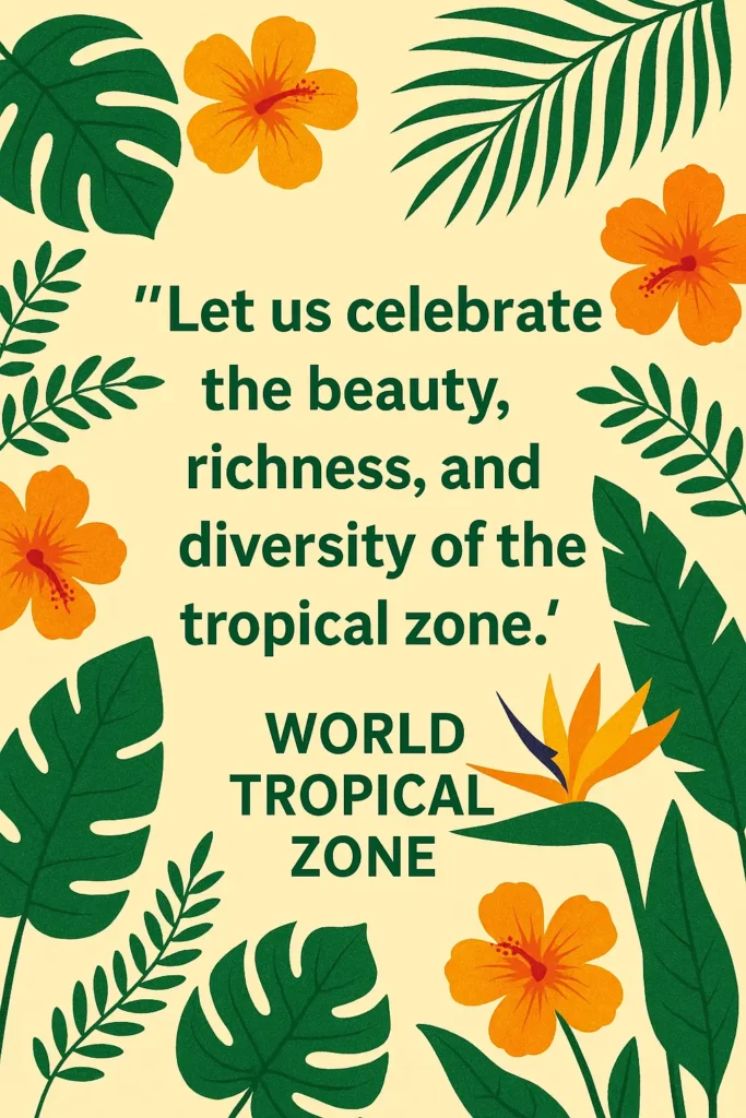 World Tropical Zone Celebration Quotes