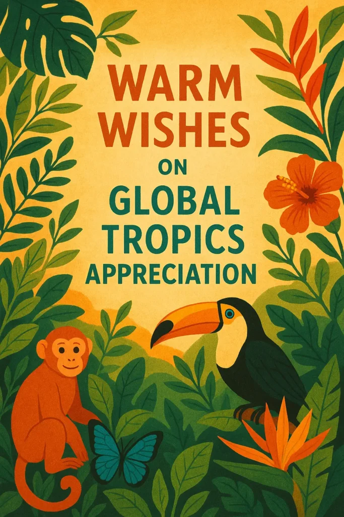 Warm Wishes on Global Tropics Appreciation