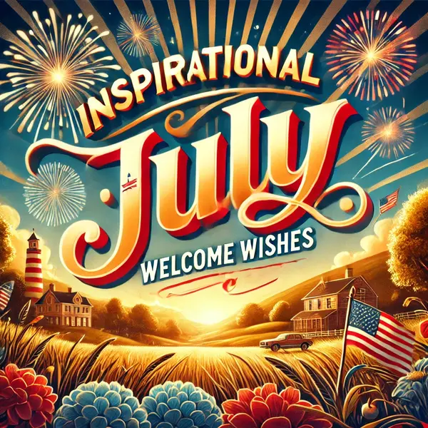 Inspirational July Welcome Wishes