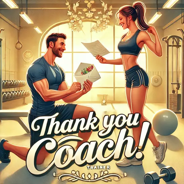 Thank You Wishes for Fitness Trainer